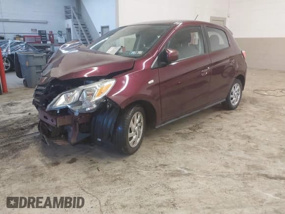 ✅ 2021 Mitsubishi Mirage ES • VIN: ML32AUHJ4MH009997 • Lot: 41647678. Listed on IAAI with 47,981 mi. Free auction sales archive from the USA and detailed vehicle history report at DreamBid. Image 2.