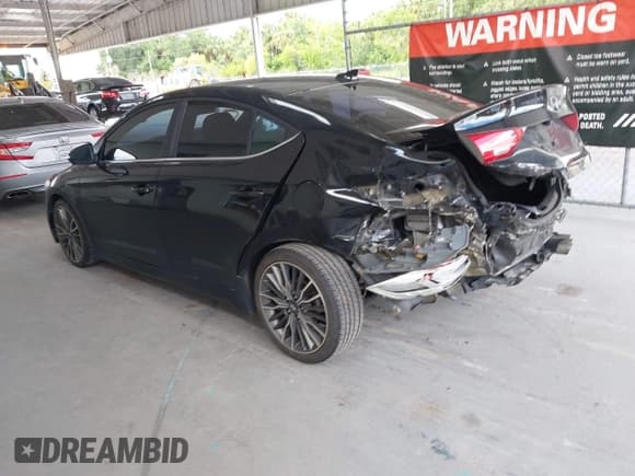 ✅ 2018 Hyundai Elantra Sport • VIN: KMHD04LB1JU481274 • Lot: 42800159. Listed on IAAI with 130,934 mi. Free auction sales archive from the USA and detailed vehicle history report at DreamBid. Image 3.