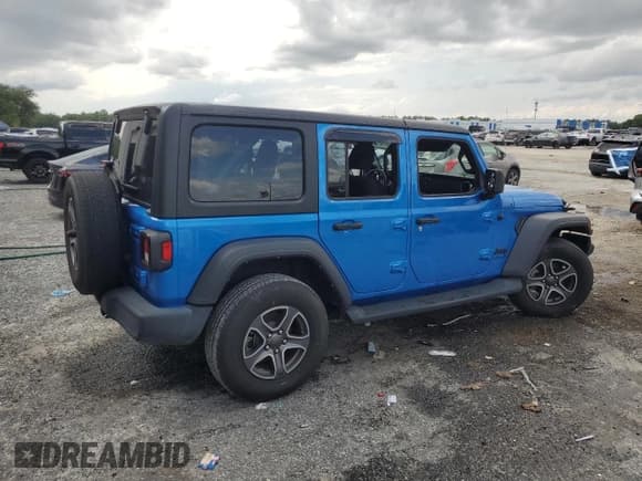 ✅ 2023 Jeep Wrangler Sport S • VIN: 1C4HJXDN6PW680623 • Lot: 70504075. Listed on Copart with Not provided. Free auction sales archive from the USA and detailed vehicle history report at DreamBid. Image 3.