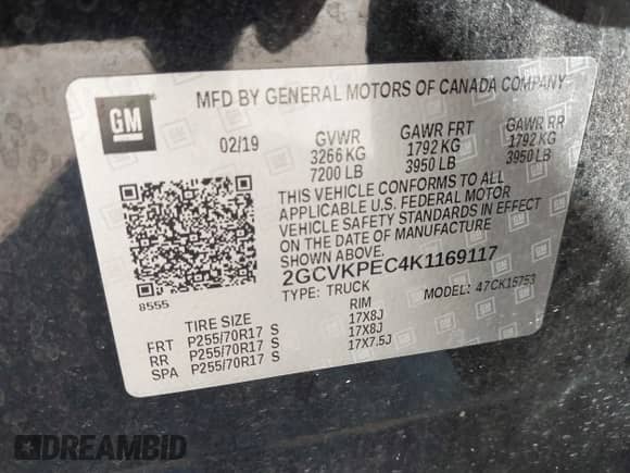 2019 Chevrolet Silverado 1500 LT с VIN 2GCVKPEC4K1169117, выставлен на аукционе IAAI как лот 43410540 с пробегом 125 888 миль миль и . История ставок и продаж доступна на DreamBid. Изображение 9.