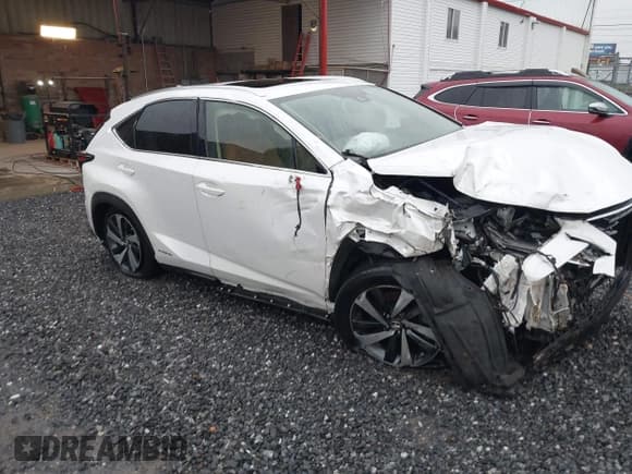 ✅ 2021 Lexus NX 300h • VIN: JTJGJRDZ6M5013804 • Lot: 43532324. Listed on IAAI with 36,922 mi. Free auction sales archive from the USA and detailed vehicle history report at DreamBid. Image 1.