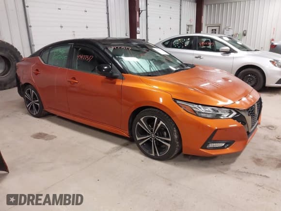 ✅ 2021 Nissan Sentra SR • VIN: 3N1AB8DV9MY299134 • Лот: 43477517. Опубликован ранее на IAAI с пробегом 54 624 миль. Бесплатный доступ к архиву аукционных продаж из США и подробный отчёт об истории автомобиля на DreamBid. Изображение 1.