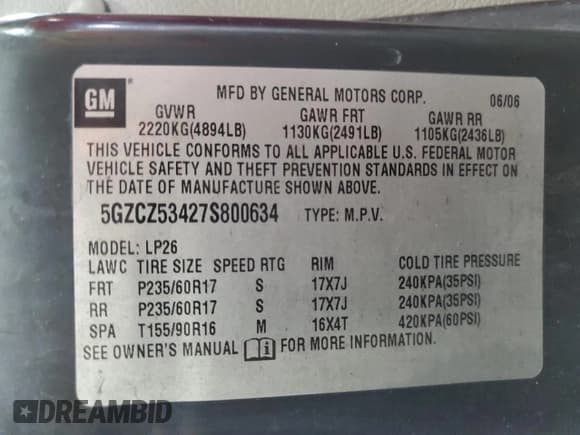✅ 2007 Saturn VUE V6 • VIN: 5GZCZ53427S800634 • Lot: 56112125. Wystawiony na Copart z przebiegiem Nie podano. Bezpłatny archiwum sprzedaży aukcyjnych z USA i szczegółowy raport historii pojazdu na DreamBid. Zdjęcie 13.
