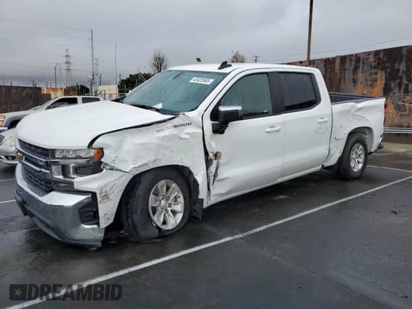 2021 Chevrolet Silverado 1500 LT z VIN 3GCPWCEK2MG413225, wystawiony jako Copart lot #43422685 z przebiegiem 30 544 mil mil oraz Szkoda całkowita • Salvage title. Historia ofert i sprzedaży dostępna na DreamBid. Obrazek 1.