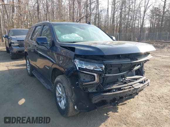 ✅ 2023 Chevrolet Tahoe LT • VIN: 1GNSKNKD5PR355968 • Lot: 41691886. Listed on IAAI with 50,141 mi. Free auction sales archive from the USA and detailed vehicle history report at DreamBid. Image 1.