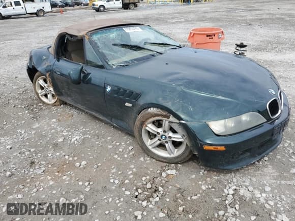 ✅ 2001 BMW Z3 2.5 • VIN: WBACN33461LM04027 • Lot: 55853495. Listed on Copart with 135,040 mi. Free auction sales archive from the USA and detailed vehicle history report at DreamBid. Image 1.