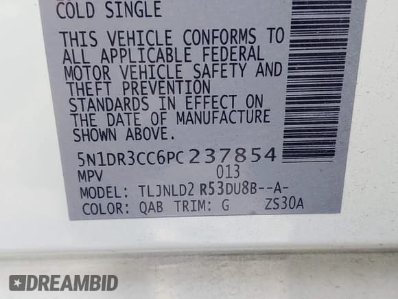 ✅ 2023 Nissan Pathfinder SL • VIN: 5N1DR3CC6PC237854 • Lot: 42702565. Listed on IAAI with 25,899 mi. Free auction sales archive from the USA and detailed vehicle history report at DreamBid. Image 9.