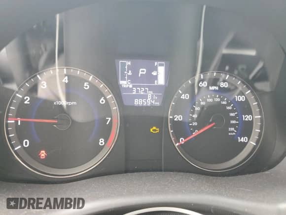 2016 Hyundai Accent SE with VIN KMHCT4AE7GU082975, listed as a Copart auction lot 67167885 with 88,594 mi miles and Salvage title. Bid and sale history available at DreamBid. Image 9.