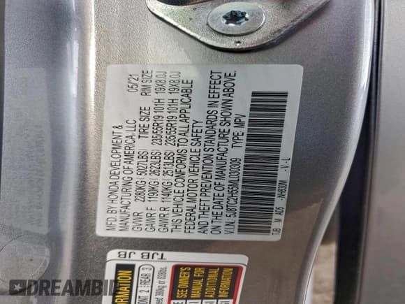 ✅ 2021 Acura RDX Technology • VIN: 5J8TC2H55ML030309 • Lot: 86523715. Wystawiony na Copart z przebiegiem Nie podano. Bezpłatny archiwum sprzedaży aukcyjnych z USA i szczegółowy raport historii pojazdu na DreamBid. Zdjęcie 13.