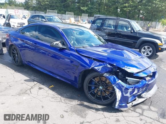 ✅ 2020 BMW M4 CS • VIN: WBS3S7C08LFH07792 • Lot: 43115197. Listed on IAAI with 34,791 mi. Free auction sales archive from the USA and detailed vehicle history report at DreamBid. Image 1.