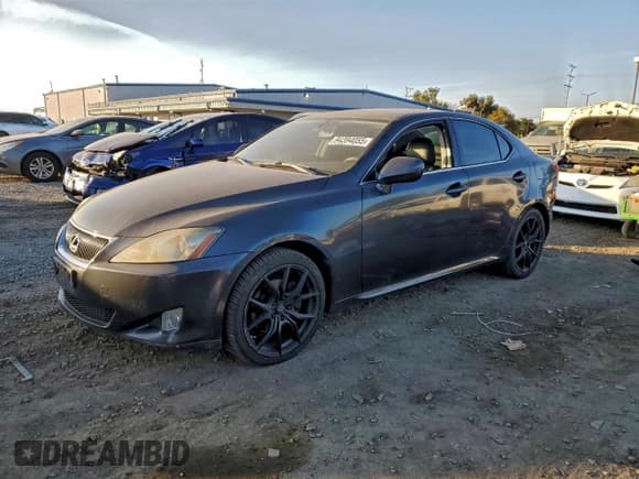 ✅ 2007 Lexus IS 250 • VIN: JTHBK262272051990 • Лот: 94394055. Опубликован ранее на Copart с пробегом 247 229 миль. Бесплатный доступ к архиву аукционных продаж из США и подробный отчёт об истории автомобиля на DreamBid. Изображение 1.
