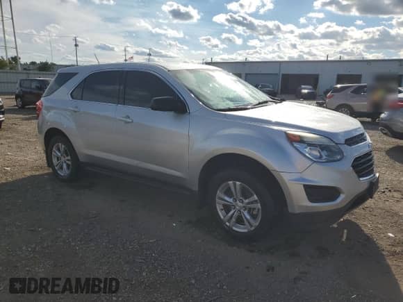 2017 Chevrolet Equinox LS with VIN 2GNALBEK6H1503525, listed as a Copart auction lot 71852605 with 108,197 mi miles and Salvage title. Bid and sale history available at DreamBid. Image 4.