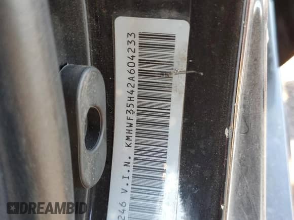 2002 Hyundai Sonata GLS with VIN KMHWF35H42A604233, listed as a Copart auction lot 65278644 with 145,700 mi miles and Salvage title. Bid and sale history available at DreamBid. Image 12.