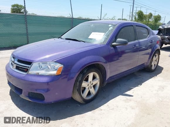✅ 2013 Dodge Avenger SE • VIN: 1C3CDZAB9DN644387 • Lot: 42753207. Listed on IAAI with 151,397 mi. Free auction sales archive from the USA and detailed vehicle history report at DreamBid. Image 2.