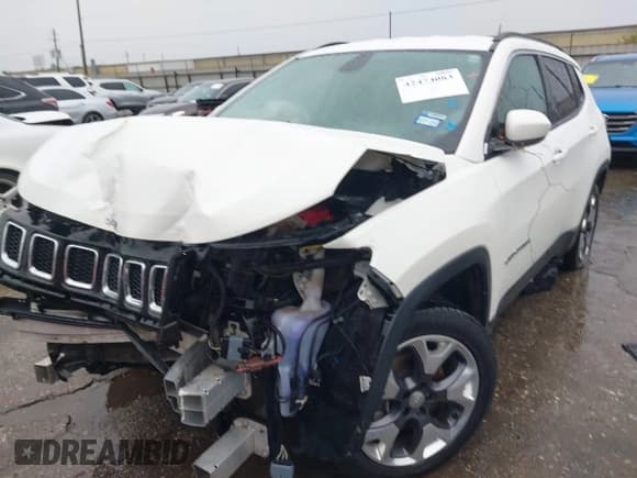 ✅ 2020 Jeep Compass Limited • VIN: 3C4NJCCB9LT179695 • Lot: 42474083. Listed on IAAI with 108,843 mi. Free auction sales archive from the USA and detailed vehicle history report at DreamBid. Image 16.