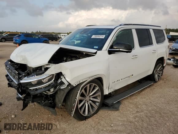 ✅ 2023 Jeep Grand Wagoneer • VIN: 1C4SJVEJ0PS545778 • Lot: 78696014. Listed on Copart with 27,771 mi. Free auction sales archive from the USA and detailed vehicle history report at DreamBid. Image 1.