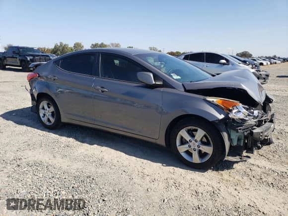 2012 Hyundai Elantra Limited with VIN 5NPDH4AE3CH090814, listed as a Copart auction lot 85835315 with 125,854 mi miles and Salvage title. Bid and sale history available at DreamBid. Image 4.