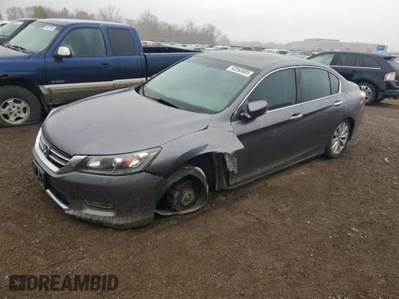 ✅ 2013 Honda Accord EX • VIN: 1HGCR2F72DA247427 • Lot: 92593085. Listed on Copart with Not provided. Free auction sales archive from the USA and detailed vehicle history report at DreamBid. Image 1.