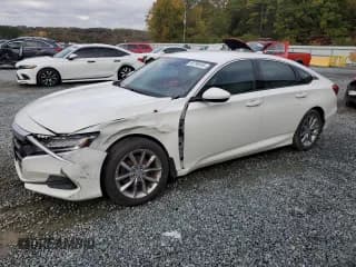 ✅ 2021 Honda Accord LX • VIN: 1HGCV1F11MA115535 • Lot: 90796555. Listed on Copart with 64,677 mi. Free auction sales archive from the USA and detailed vehicle history report at DreamBid. Image 1.