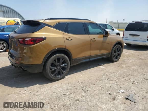2020 Chevrolet Blazer RS z VIN 3GNKBERS1LS571697, wystawiony jako Copart lot #59970315 z przebiegiem 42 834 mil mil oraz Szkoda całkowita • Salvage title. Historia ofert i sprzedaży dostępna na DreamBid. Obrazek 3.