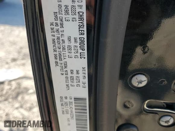 ✅ 2010 Dodge Challenger SE • VIN: 2B3CJ4DV4AH323943 • Lot: 74246824. Wystawiony na Copart z przebiegiem 133 789 mil. Bezpłatny archiwum sprzedaży aukcyjnych z USA i szczegółowy raport historii pojazdu na DreamBid. Zdjęcie 12.