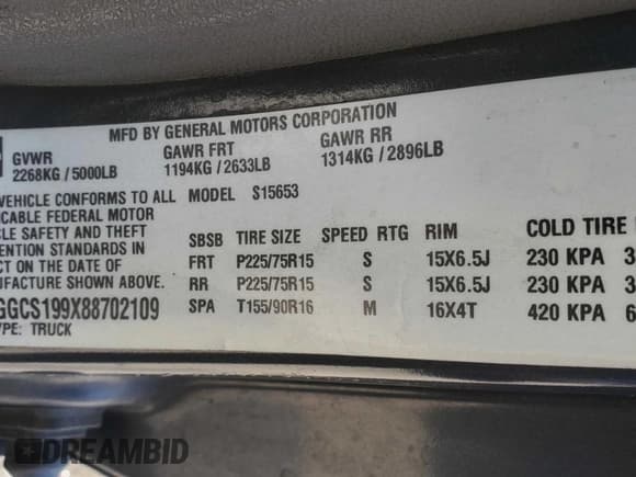 ✅ 2008 Isuzu i-Series S • VIN: 1GGCS199X88702109 • Lot: 64728575. Listed on Copart with 143,238 mi. Free auction sales archive from the USA and detailed vehicle history report at DreamBid. Image 10.