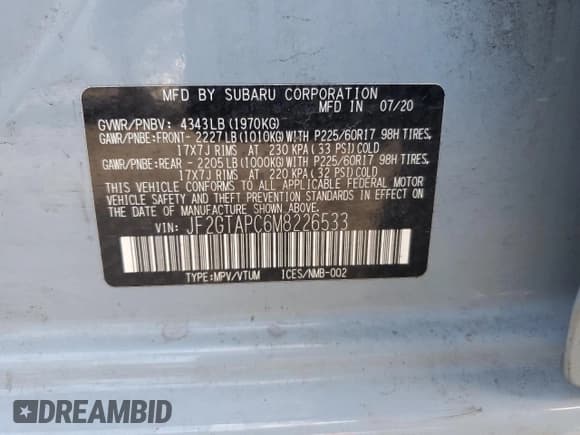 ✅ 2021 Subaru Crosstrek Premium • VIN: JF2GTAPC6M8226533 • Lot: 80377615. Wystawiony na Copart z przebiegiem Nie podano. Bezpłatny archiwum sprzedaży aukcyjnych z USA i szczegółowy raport historii pojazdu na DreamBid. Zdjęcie 13.