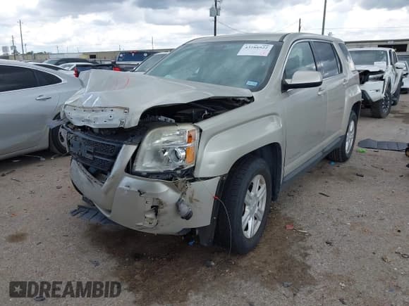 ✅ 2015 GMC Terrain SLE • VIN: 2GKALMEK3F6116875 • Lot: 43288922. Listed on IAAI with 135,761 mi. Free auction sales archive from the USA and detailed vehicle history report at DreamBid. Image 2.