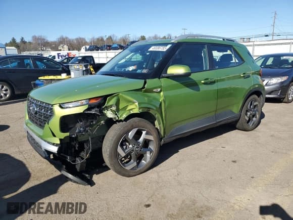 ✅ 2022 Hyundai Venue Limited • VIN: KMHRC8A34NU165891 • Lot: 49386785. Listed on Copart with 61,185 mi. Free auction sales archive from the USA and detailed vehicle history report at DreamBid. Image 1.