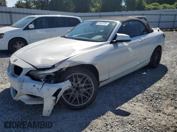 ✅ 2017 BMW 2 Series 230i • VIN: WBA2K9C50HV647170 • Лот: 84833785. Опубликован ранее на Copart с пробегом 84 937 миль. Бесплатный доступ к архиву аукционных продаж из США и подробный отчёт об истории автомобиля на DreamBid. Изображение 1.