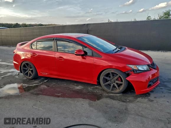 ✅ 2013 Honda Civic Si • VIN: 2HGFB6E5XDH708450 • Lot: 93877315. Listed on Copart with 110,312 mi. Free auction sales archive from the USA and detailed vehicle history report at DreamBid. Image 4.