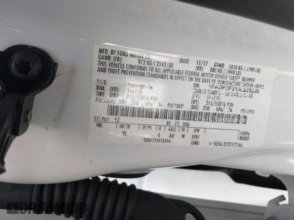 ✅ 2018 Ford Focus SE • VIN: 1FADP3F21JL225220 • Лот: 43670473. Опубликован ранее на IAAI с пробегом 125 394 миль. Бесплатный доступ к архиву аукционных продаж из США и подробный отчёт об истории автомобиля на DreamBid. Изображение 9.