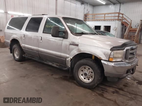✅ 2002 Ford Excursion XLT • VIN: 1FMNU41SX2EB16776 • Lot: 42126900. Listed on IAAI with 254,968 mi. Free auction sales archive from the USA and detailed vehicle history report at DreamBid. Image 1.