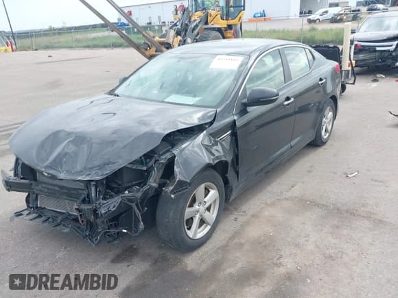 ✅ 2014 Kia Optima LX • VIN: 5XXGM4A7XEG340798 • Lot: 43241109. Listed on IAAI with 113,855 mi. Free auction sales archive from the USA and detailed vehicle history report at DreamBid. Image 2.
