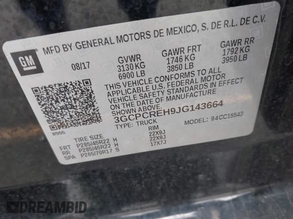 ✅ 2018 Chevrolet Silverado 1500 LT • VIN: 3GCPCREH9JG143664 • Лот: 42381907. Опубликован ранее на IAAI с пробегом 46 119 миль. Бесплатный доступ к архиву аукционных продаж из США и подробный отчёт об истории автомобиля на DreamBid. Изображение 9.