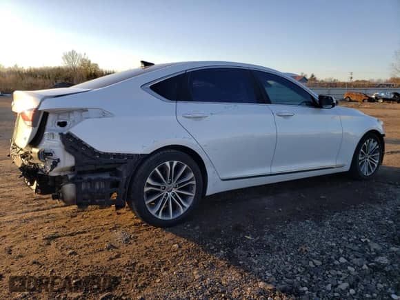 2015 Hyundai Genesis 3.8L z VIN KMHGN4JE6FU038458, wystawiony jako Copart lot #79600744 z przebiegiem 97 798 mil mil oraz Szkoda całkowita • Salvage title. Historia ofert i sprzedaży dostępna na DreamBid. Obrazek 3.