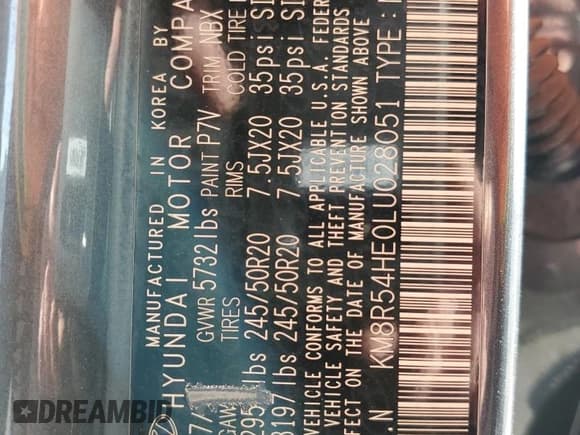 ✅ 2020 Hyundai Palisade Limited • VIN: KM8R54HE0LU028051 • Лот: 83482344. Опубликован ранее на Copart с пробегом Не указан. Бесплатный доступ к архиву аукционных продаж из США и подробный отчёт об истории автомобиля на DreamBid. Изображение 13.