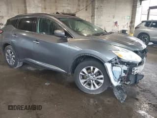 ✅ 2017 Nissan Murano SL • VIN: 5N1AZ2MHXHN104706 • Lot: 42261998. Listed on IAAI with 156,073 mi. Free auction sales archive from the USA and detailed vehicle history report at DreamBid. Image 1.