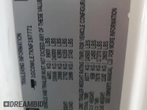 ✅ 2022 Chevrolet Silverado 2500HD Work Truck • VIN: 1GC0WLE7XNF197771 • Лот: 65001615. Опубликован ранее на Copart с пробегом Не указан. Бесплатный доступ к архиву аукционных продаж из США и подробный отчёт об истории автомобиля на DreamBid. Изображение 12.