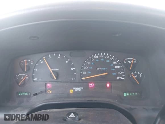 ✅ 2001 Dodge Dakota Sport • VIN: 1B7GL2ANX1S132605 • Lot: 43589666. Listed on IAAI with 234,967 mi. Free auction sales archive from the USA and detailed vehicle history report at DreamBid. Image 7.