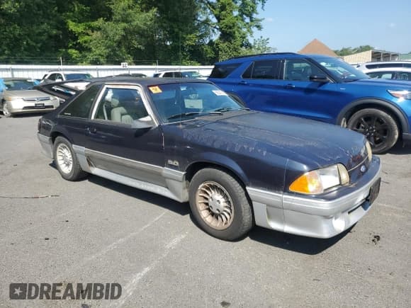 ✅ 1989 Ford Mustang GT • VIN: 1FABP42E0KF293361 • Lot: 66347415. Listed on Copart with 62,196 mi. Free auction sales archive from the USA and detailed vehicle history report at DreamBid. Image 4.