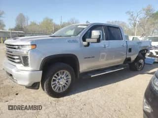 2020 Chevrolet Silverado 3500HD High Country z VIN 1GC4YVEY8LF170470, wystawiony jako Copart lot #52598325 z przebiegiem 144 105 mil mil oraz Szkoda całkowita • Salvage title. Historia ofert i sprzedaży dostępna na DreamBid. Obrazek 1.