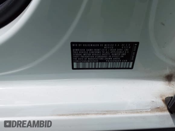 ✅ 2018 Volkswagen Golf GTI S • VIN: 3VW447AU6JM292040 • Лот: 42770758. Опубликован ранее на IAAI с пробегом 47 812 миль. Бесплатный доступ к архиву аукционных продаж из США и подробный отчёт об истории автомобиля на DreamBid. Изображение 9.