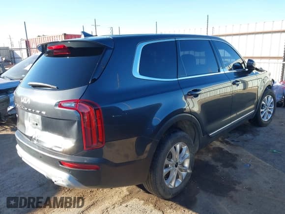 ✅ 2022 Kia Telluride LX • VIN: 5XYP2DHC9NG214968 • Lot: 41329588. Listed on IAAI with 59,141 mi. Free auction sales archive from the USA and detailed vehicle history report at DreamBid. Image 4.