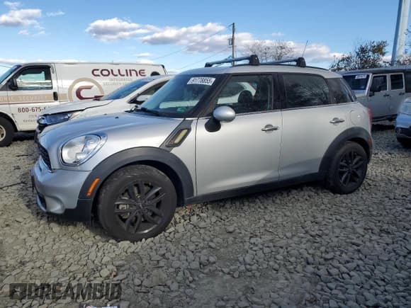✅ 2013 MINI Countryman S • VIN: WMWZC3C58DWP23750 • Lot: 91778855. Listed on Copart with 119,786 mi. Free auction sales archive from the USA and detailed vehicle history report at DreamBid. Image 1.