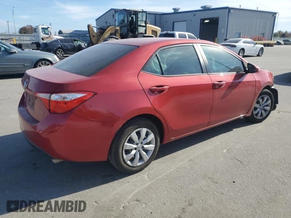 ✅ 2015 Toyota Corolla LE • VIN: 2T1BURHE2FC447736 • Lot: 92350275. Listed on Copart with 62,791 mi. Free auction sales archive from the USA and detailed vehicle history report at DreamBid. Image 3.