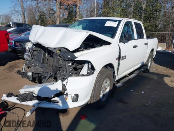✅ 2018 Ram 1500 Tradesman • VIN: 1C6RR7KT9JS113486 • Lot: 41360550. Listed on IAAI with 127,332 mi. Free auction sales archive from the USA and detailed vehicle history report at DreamBid. Image 2.