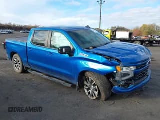 ✅ 2022 Chevrolet Silverado 1500 RST • VIN: 1GCUDEED5NZ550828 • Lot: 43555637. Listed on IAAI with 38,677 mi. Free auction sales archive from the USA and detailed vehicle history report at DreamBid. Image 1.