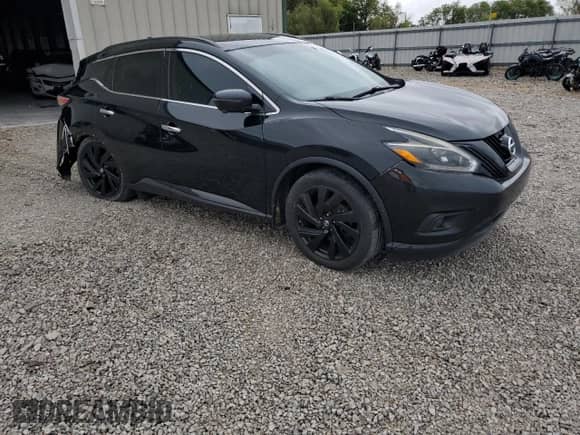 2018 Nissan Murano SV with VIN 5N1AZ2MH4JN119563, listed as a Copart auction lot 81564325 with 164,521 mi miles and Salvage title. Bid and sale history available at DreamBid. Image 4.