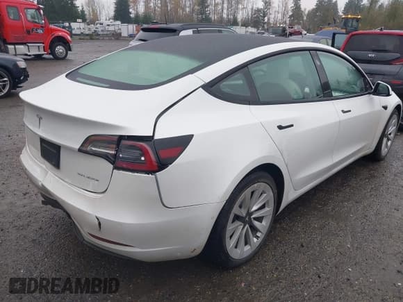 ✅ 2022 Tesla Model 3 Long Range • VIN: 5YJ3E1EB6NF203918 • Лот: 43811072. Опубликован ранее на IAAI с пробегом 21 996 миль. Бесплатный доступ к архиву аукционных продаж из США и подробный отчёт об истории автомобиля на DreamBid. Изображение 4.